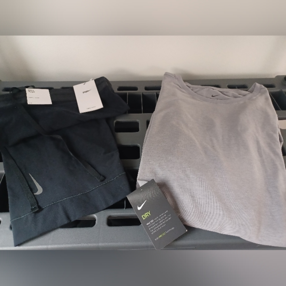 Nike Dri-Fit Yoga Shirt & Nike Dri-Fit Infinalon Shorts. Brand New. Mens Sz: XXL